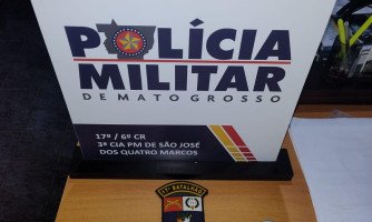 Polícia Militar de São José dos Quatro Marcos Prende Suspeito por Tráfico de Drogas, Condução Sob Efeito de Álcool e Corrupção de Menor