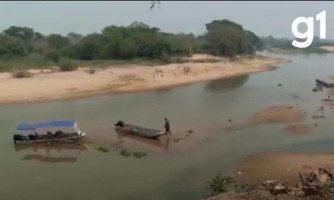 35 CENTÍMETROS DE PROFUNDIDADE: Nível do Rio Paraguai atinge novo recorde de seca em Mato Grosso, ficando mais de um metro abaixo da média