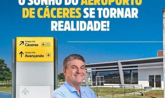 Deputado Moretto destaca conquista histórica: Aeroporto de Cáceres quase pronto para receber voos comerciais