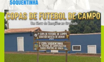 Semana de Grandes Confrontos Agita São José dos Quatro Marcos: Duas Copas de Futebol Movimentam o Município; começa a 1ª Copa Sebastião Batista e a 1ª Copa Isaías Martins de Souza Master