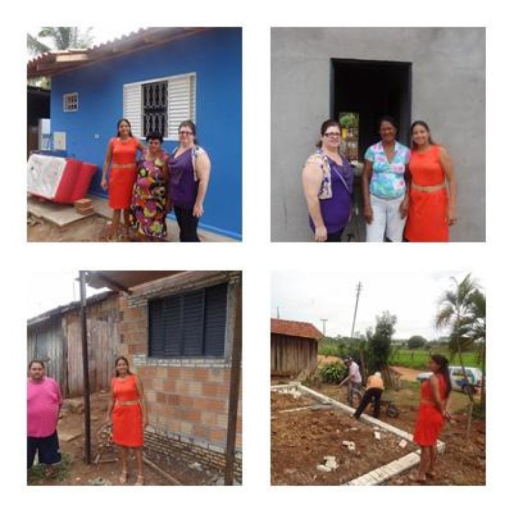 Secretária de Assistência Social de Quatro Marcos visita obras do Minha Casa Minha Vida