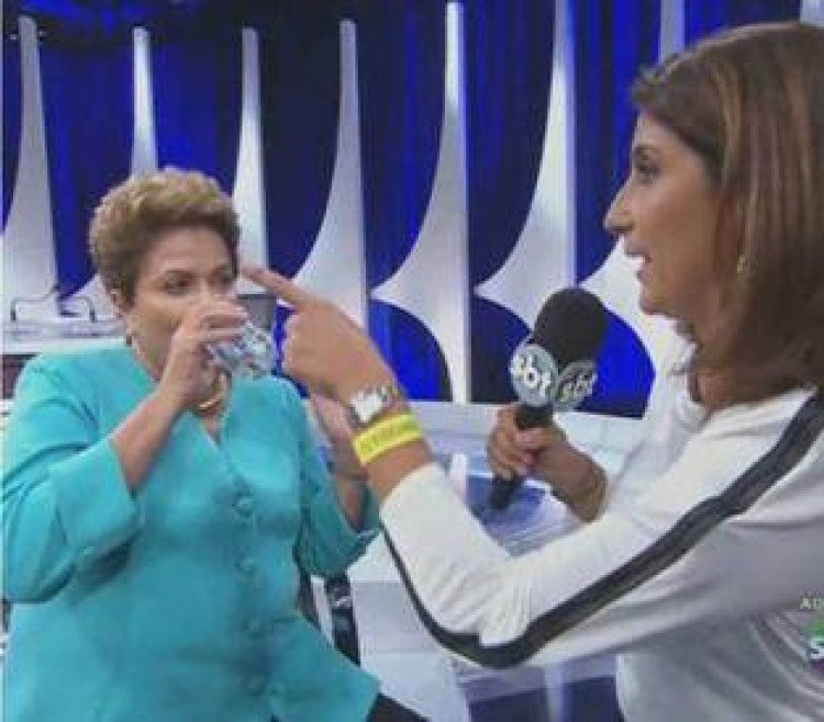 NO SBT: Dilma passa mal após debate tenso