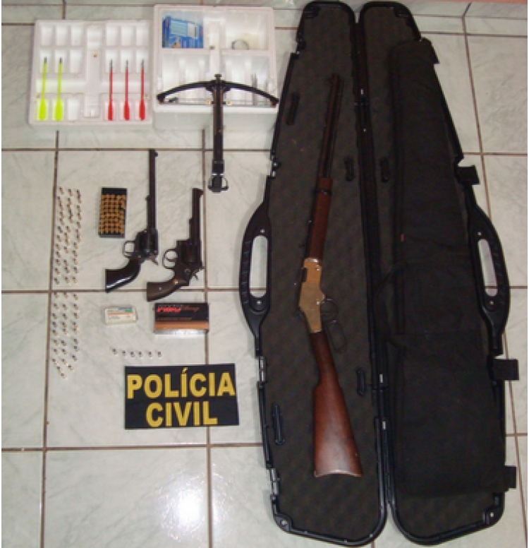Polícia Civil apreende armas e munições em Mirassol D'Oeste