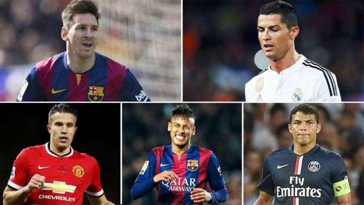 Messi, CR7, Neymar estão entre os 20 mais ricos do futebol
