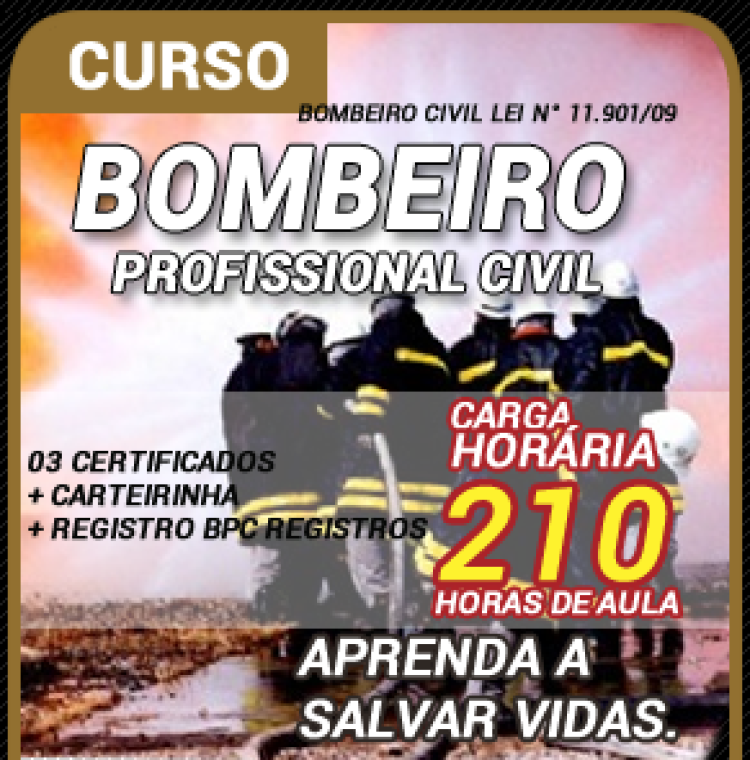 Curso de Bombeiro Civil em Quatro Marcos: Inscrições somente no sábado (11), das 08:00hs ás 13:00hs