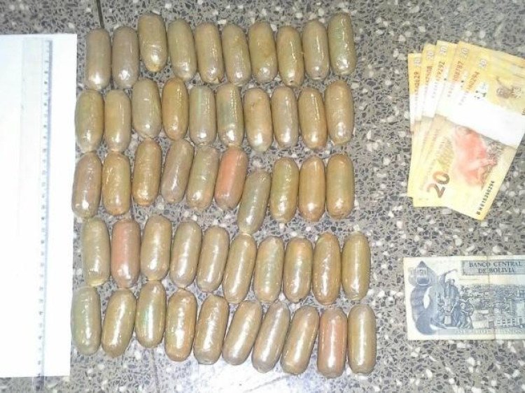 Boliviano é preso em Cáceres com 53 porções de droga no estômago