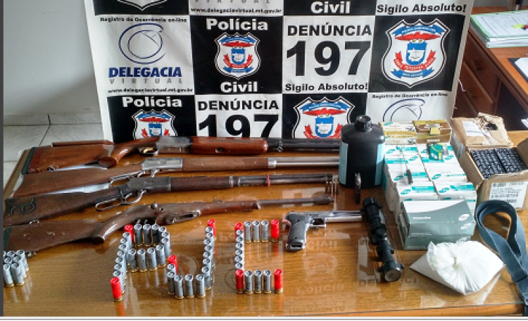 Autor de homicídio é preso com armas em Mirassol D'Oeste