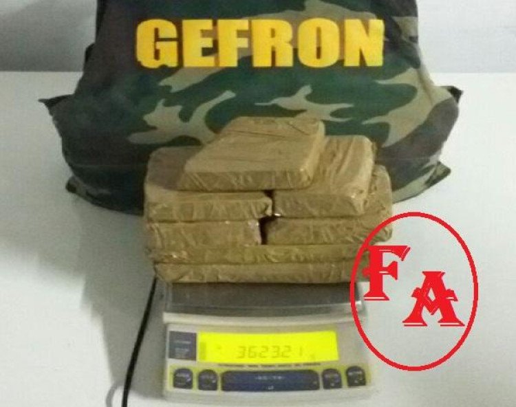 Gefron apreende mais de 3,6 kg de droga com casal na fronteira
