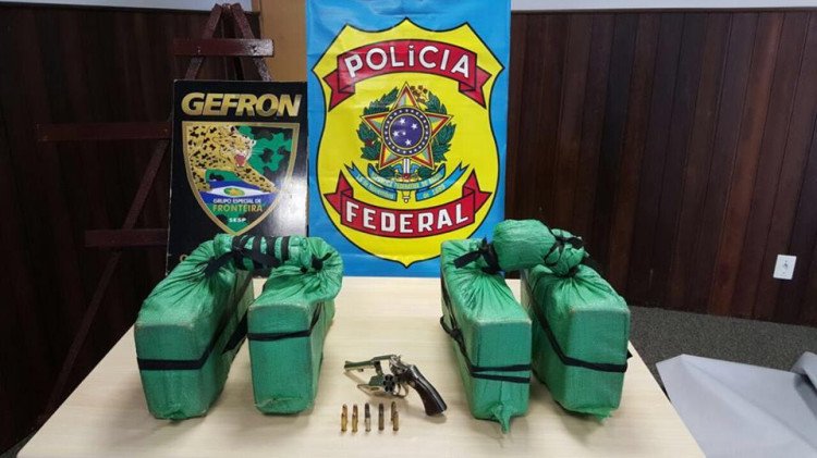 Policia Federal e Gefron prendem 3 homens de Mirassol  com 40 kg de pasta base de cocaína em Porto Esperidião