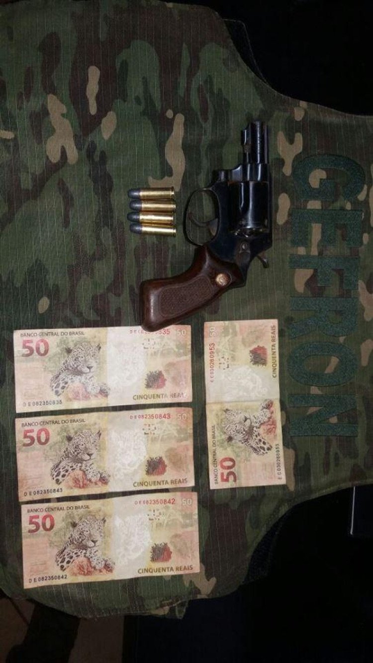 Gefron apreende arma de fogo e notas falsas na fronteira