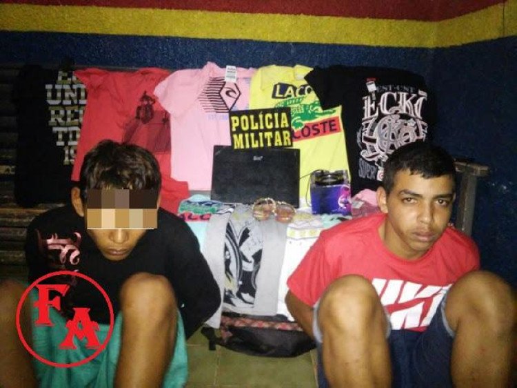 PM recupera produtos furtados  e apreende adolescente e um maior com mandado de prisão em aberto em Mirassol