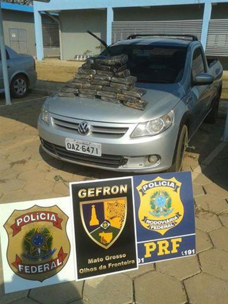 Ação integrada entre Gefron /PF /PRF apreendem mais de 25 kg de cocaína pura na Fronteira