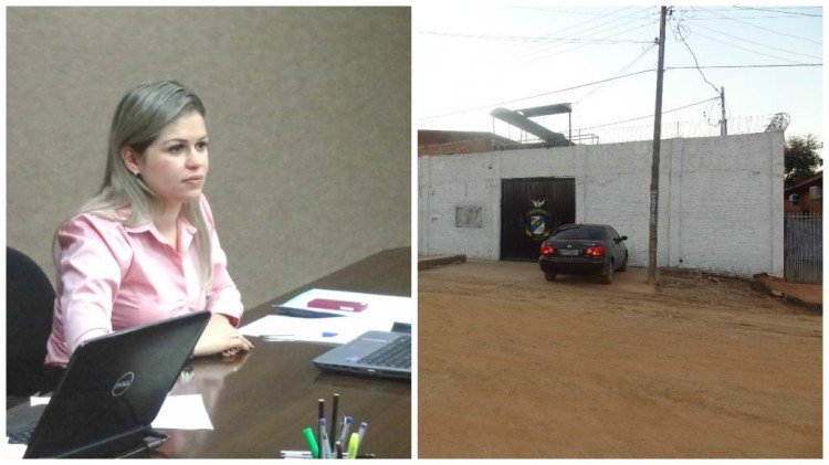 Promotora de Justiça reúne com autoridades para solucionar o vazamento da fossa da Cadeia Publica de Quatro Marcos