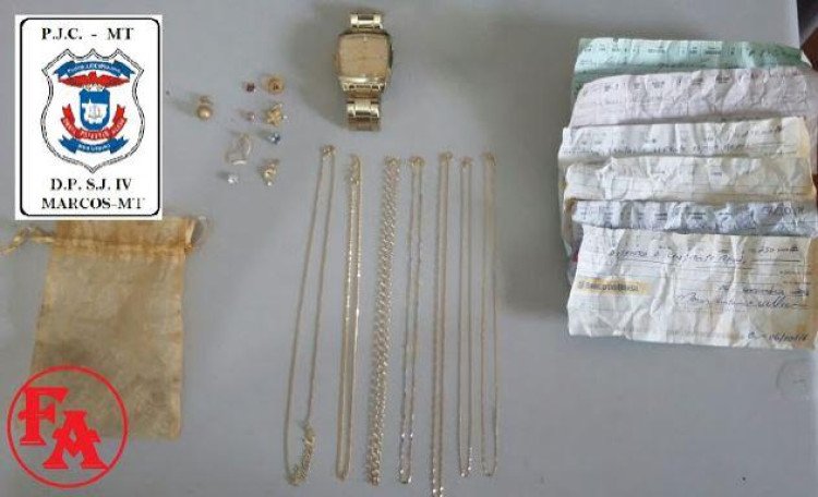 Polícia Civil prende trio e recupera jóias roubadas em Quatro Marcos