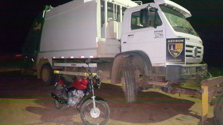 Gefron recupera caminhão produto de roubo e apreende adolescente de 17 anos suspeito de receptação