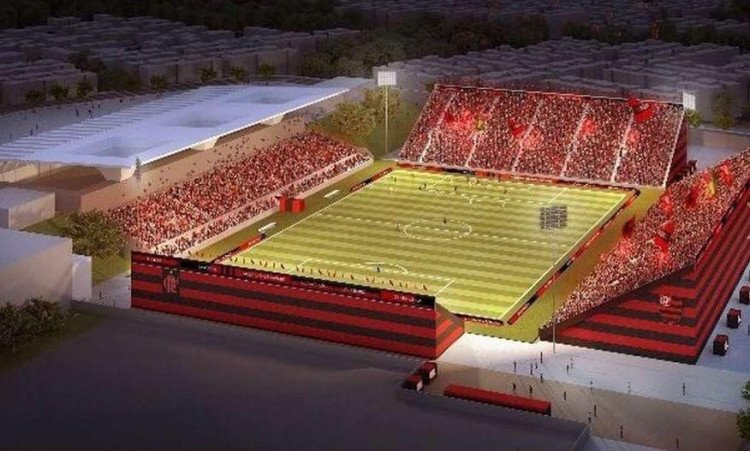 Arena do Fla terá ‘geral’ e arquibancada a 6 metros do gramado