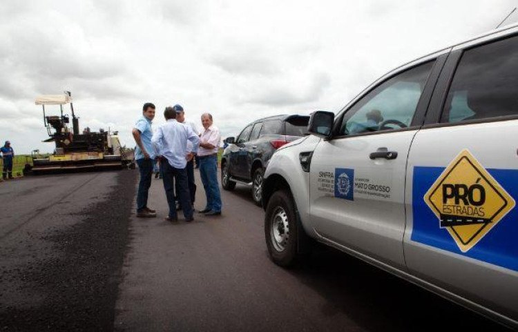 Pró-Estradas vistoria obras das MTs 170 e 175 na região Oeste de MT