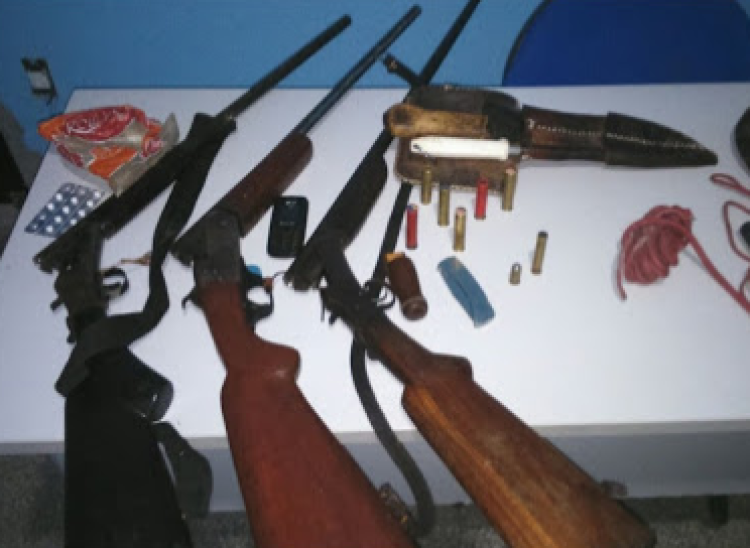 QUATRO MARCOS E RESERVA: Policia apreende armas e homem por violência domestica