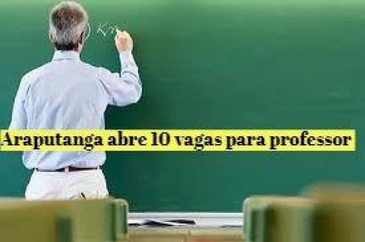Prefeitura de Araputanga abre seletivo para professor