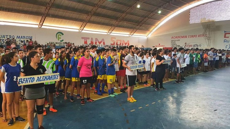 QUATRO MARCOS: Jogos Interescolares 2018 teve início na segunda-feira 09/04