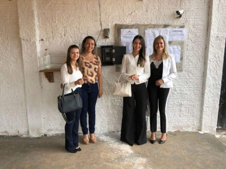 QUATRO MARCOS:  Promotora, Defensora e Juíza inspecionam cadeia pública