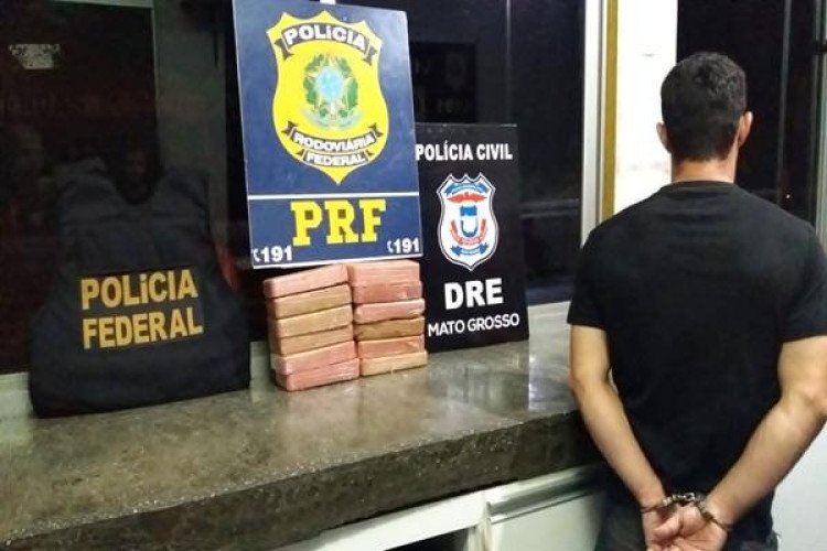 DROGA SAIU DE MIRASSOL: PRF apreende 12 Kg de cocaína e R$ 18 mil durante fiscalizações na BR-070