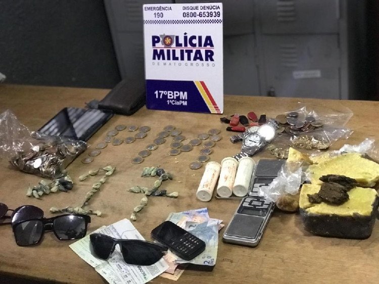 PM fecha residência que vendia droga em Mirassol D´Oeste