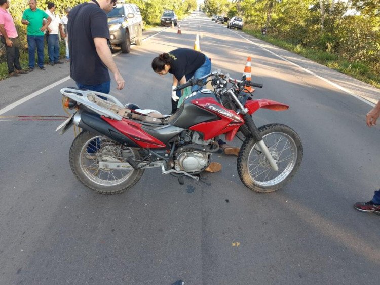 Motociclista morre em acidente na BR 174 próximo ao distrito do caramujo