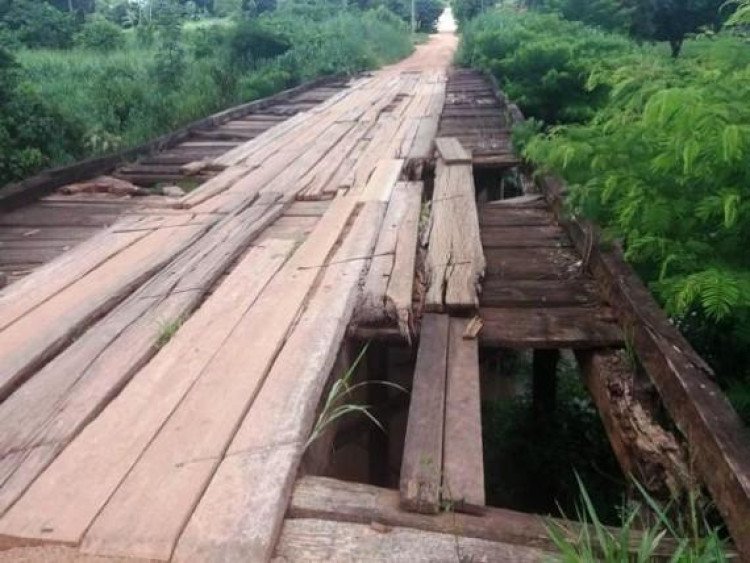Ponte de concreto que interliga São José dos Quatro Marcos a Rio Branco é luta de deputado