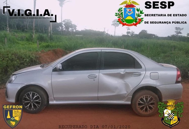 Gefron recupera veículo e prende fugitivo de cadeia em Mirassol