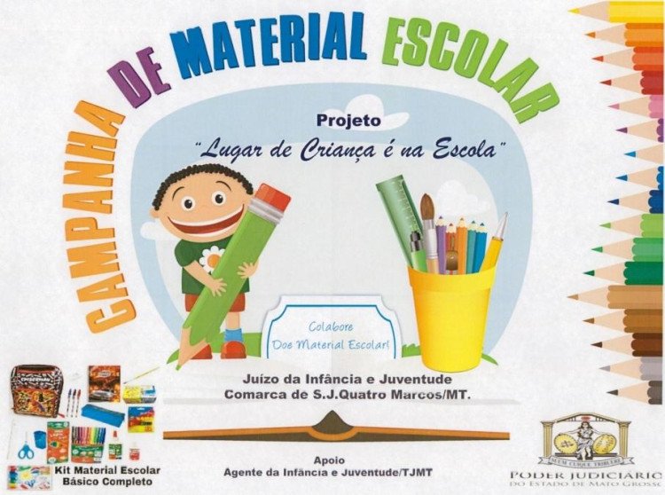 Juíza lança pela segunda vez campanha para arrecadar material escolar