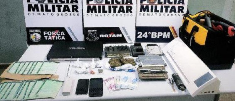 PM identifica casa usada como laboratório de falsificação de documento de veículo