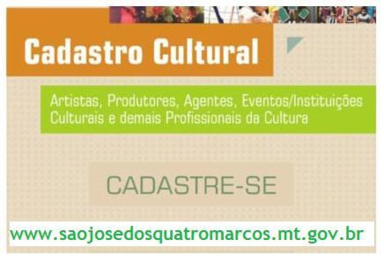 Setor cultural de Quatro Marcos já pode fazer cadastro para o Plano de Cultura; prazo vai até 15 de junho