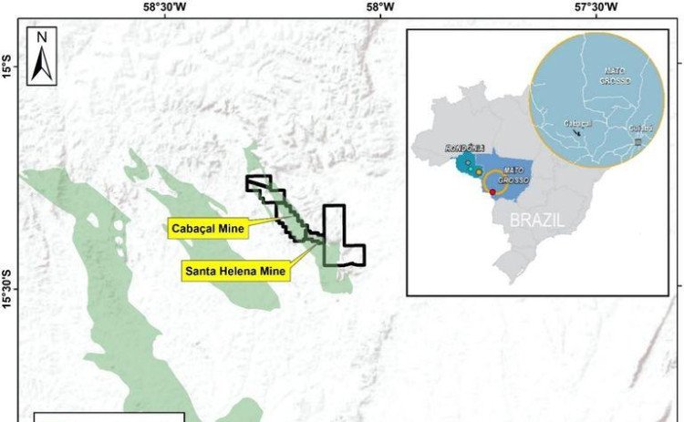 MINERAÇÃO CABAÇAL: Meridian inicia programa de campo no projeto Cabaçal Ouro Cobre