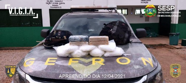 Gefron e Policia Civil  prendem dois suspeitos com 4 kg de cocaína e 7kg de ácido bórico
