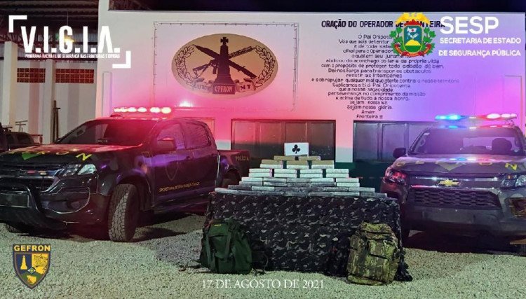 Duas pessoas são presas com 40 tabletes de entorpecentes em Porto Esperidião