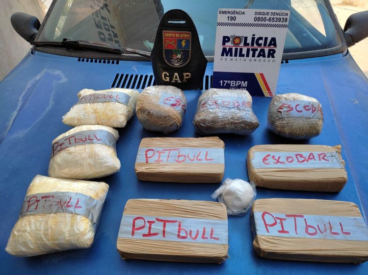 Policia Militar encontra droga escondida em veiculo em Mirassol D'Oeste