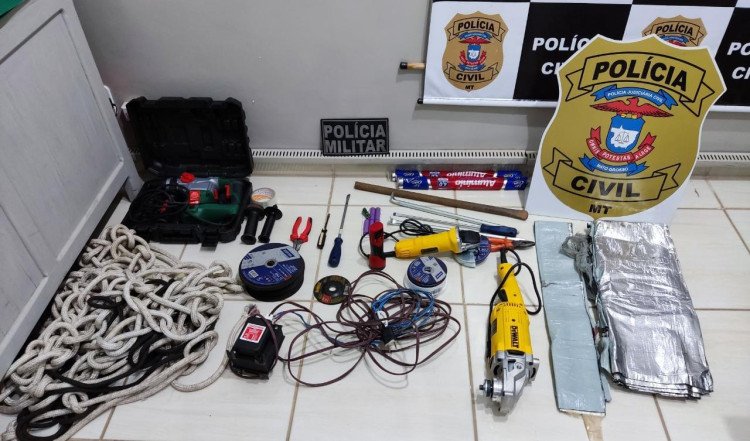 Quatro integrantes de uma quadrilha foram presos tentando furtar uma agência bancária em Jauru