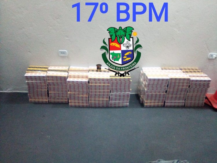PM prende homem por contrabando ou descaminho de cigarros em Mirassol D'Oeste
