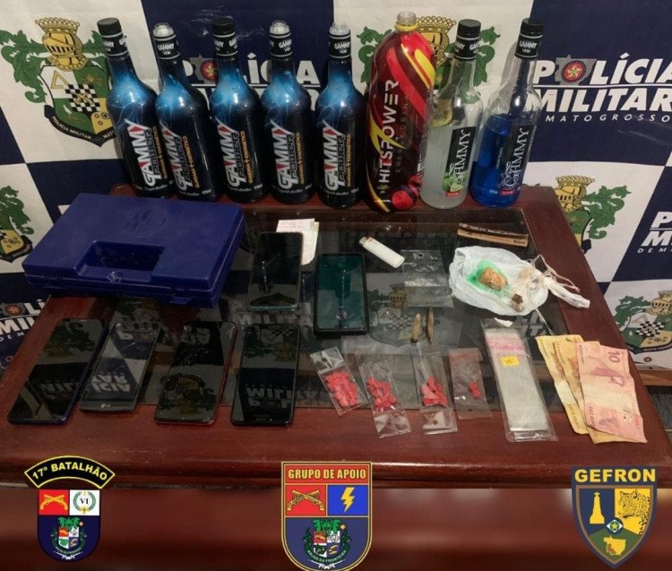 GAP prende 5 pessoas em Quatro Marcos e apreende drogas em residência no Jardim Peruchi