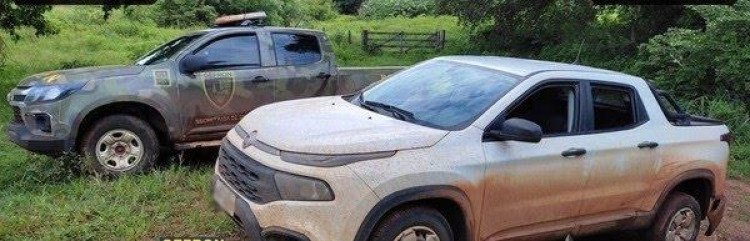 Dois homens suspeitos de roubar uma picape foram presos na zona rural de Porto Esperidião