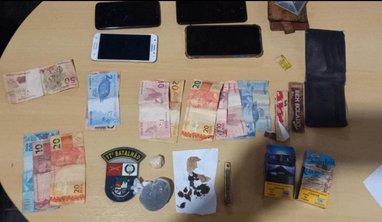 PM prende 4 homens e 3 menores por tráfico de drogas em São José dos Quatro Marcos