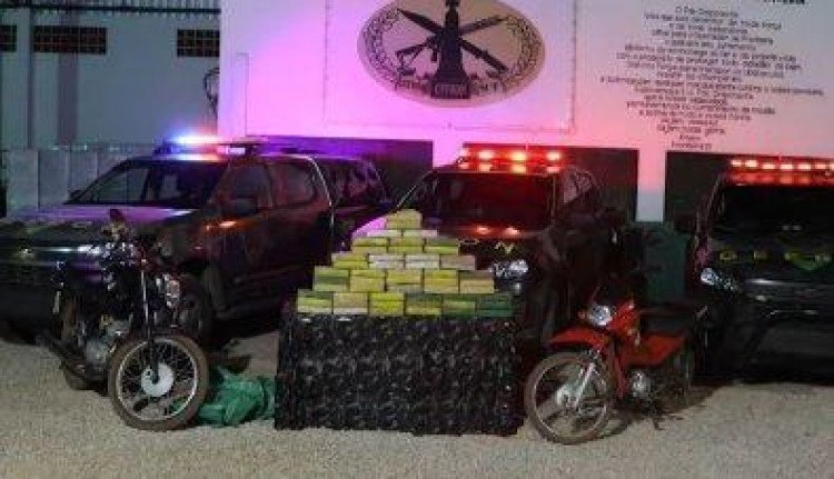 Quadrilha é presa com carga de cocaína avaliada em R$ 1,34 milhão em Porto Esperidião