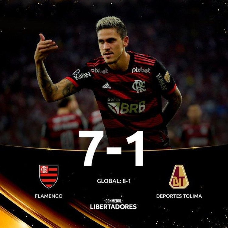 Em noite de 7 a 1, Flamengo avança na Libertadores