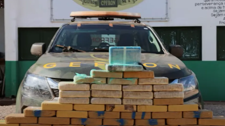 Gefron apreende 150 kg de cocaína em Porto Esperidião