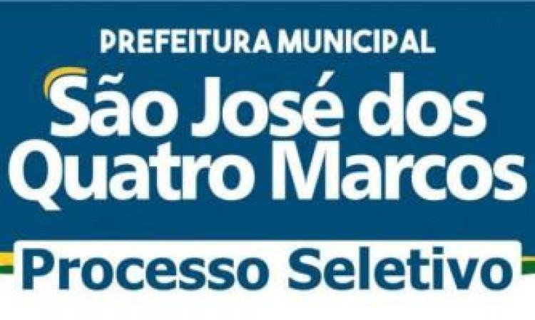 Prefeitura de São José dos Quatro Marcos - MT divulga um novo Processo Seletivo;  o edital prevê o preenchimento de 25 vagas