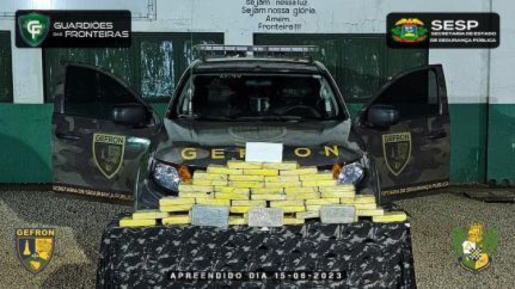 Cocaína avaliada em R$ 1.3 milhão é apreendida na zona rural da Porto Esperidião