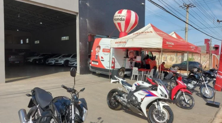 Hoje - Feirão de Motos da Honda na Sementes Car com brindes da Cometa Motocenter