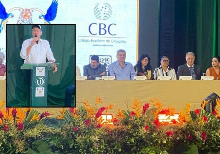 SAÚDE EM FOCO: Deputado Moretto destaca protagonismo de Cáceres na abertura do 1º Congresso de Cirurgia do CBC do Pantanal