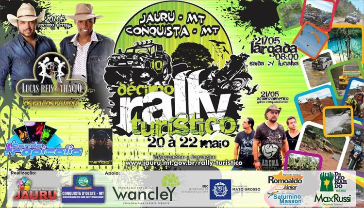 Final de semana tem Rally Turístico em Jauru